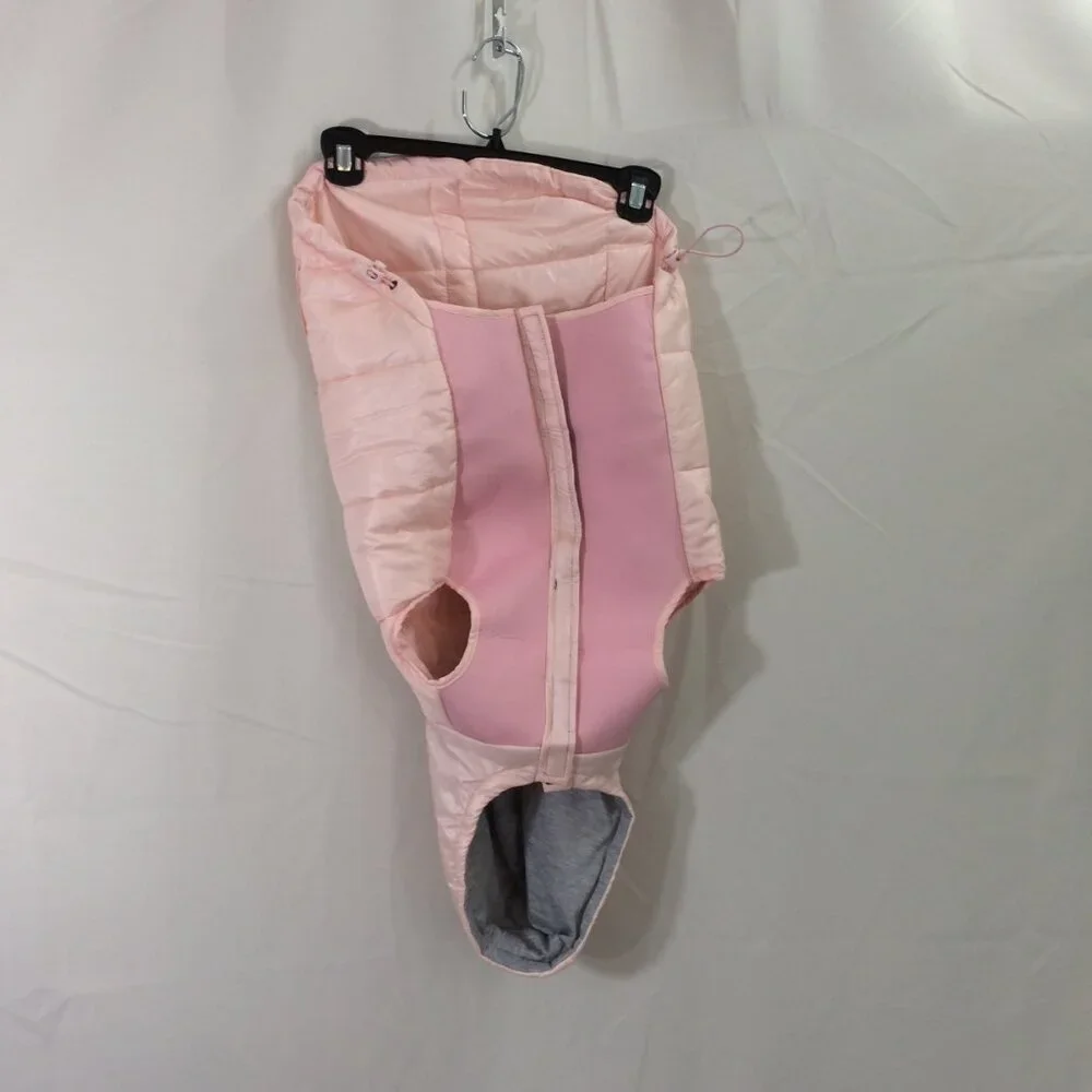 NEW Reebok Dog Jacket Puffer Hooded Pink NWT Machine Wash Size XL